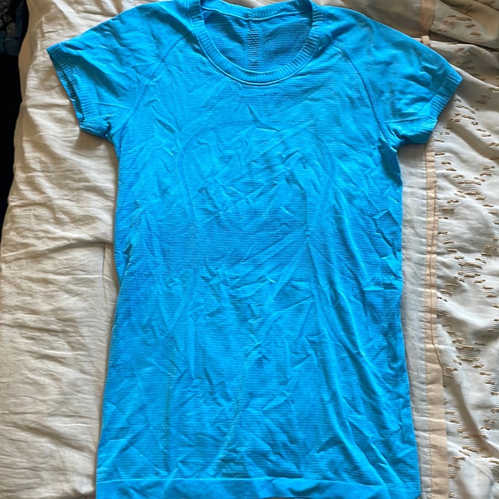 Blue Lululemon shirt